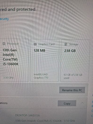 Brand new unfinshed gaming PC