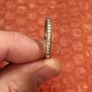9ct White Gold Diamond Eternity Ring Size U 2grams 14 Diamonds 0.22ct Image 10
