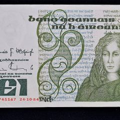 Ireland 1984 Queen Medb 1 Pound (DFI) Banknote