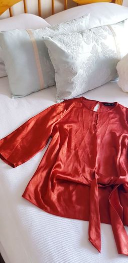 Burnt Orange/ Rust Blouse/Top - Size 16