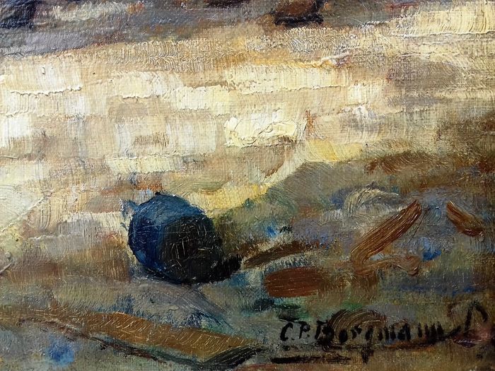 Arbeiders aan het werk (Workers at work) - C.P. Borgmann (XX)