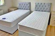 New Stylish single ,Double 4ft, 4ft6, King 5ft And 6ft Superking Sizes Divan Beds Instock. Drawers And Optional Tufted Mattresses Available. Free Delivery