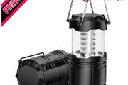 LED Camping Lantern, Collapsible Portable LED Lanterns, Battery Powered Emergency Light, Lightweight Waterproof, for Camping, Hiking (FREE SHIPPING)