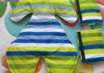 Custom made reversible Car seat liner & strap pads