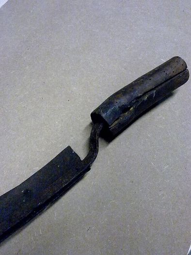 Old blacksmith made Irish thatcher's eave knife