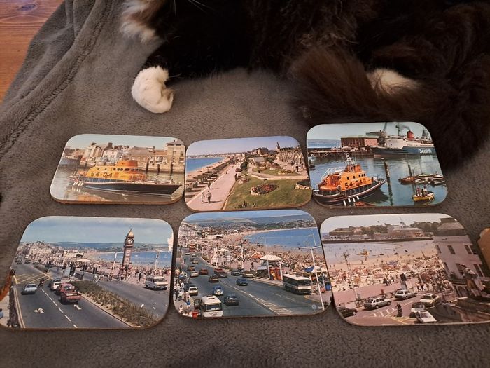 Vintage Weymouth Souvenir Coaster Set