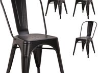 main image for ad Black Matte Metal Chairs x4