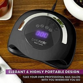 Professional LED Gel Nail Lamp for Home or Salon Use, Gel Nail Polish Dryer, 3X Faster Than Traditional UV Nail Lamp Nail Dryer Curing Lamps, 4 Time Presets, 120 W (Black)