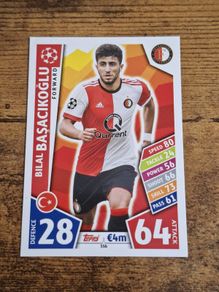 Topps Match Attax, Champions League 2017-18, Card 356, Bilal Basacikoglu - free standard postage