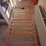 Pink metal frame toddler bed Image 3
