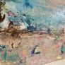 Original Seascape Painting Brittas bay beach Wicklow inspired Original Beachscape in Abstract Image 8