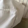 New 100% cotton crisp white 65cm x 65cm French ladder stitch Oxford pillowcase Image 8
