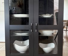Glass door cabinet