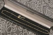 gold on silver full halmarks rare necklace   lenght 47-55cm