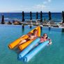 Inflatable Floating Bed, Portable Floating Water Hammock for Adults and Kids, Quick Inflate, No Needed Pump,Swimming Pool Pool Lounger Beach Mat 3 Colours(blue) Image 3