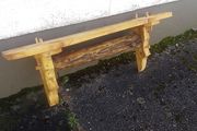 Rustic driftwood stove mantle / shelf