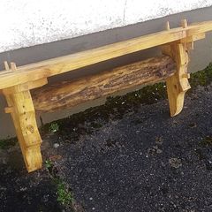 Rustic driftwood stove mantle / shelf