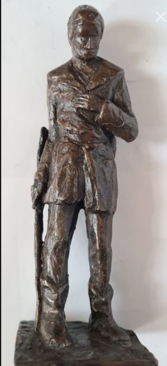 Benedict Joseph Labre Sculpture - Patinated Bronze (Signed)