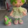 Lime Chiffon with Friend Parfait Parrot Strawberry Shortcake Doll Ccomplete outfit HTF AGC Kenner A.G.C same era as MLP G1 My Little Pony Image 2
