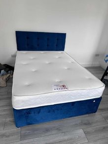 bed with mattress