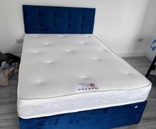 bed with mattress