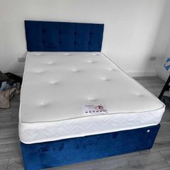 bed with mattress