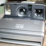 Polaroid One 600 Silver/Gray Instant Film Camera, Solid Strap, WORKS! TESTED! Image 2