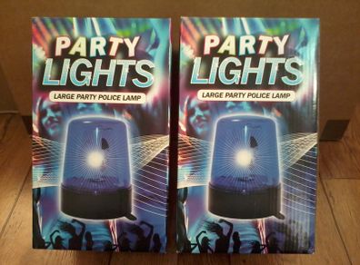 Party Lights: Large Party Police Sirens - Set of TWO - Brand New & Unopened