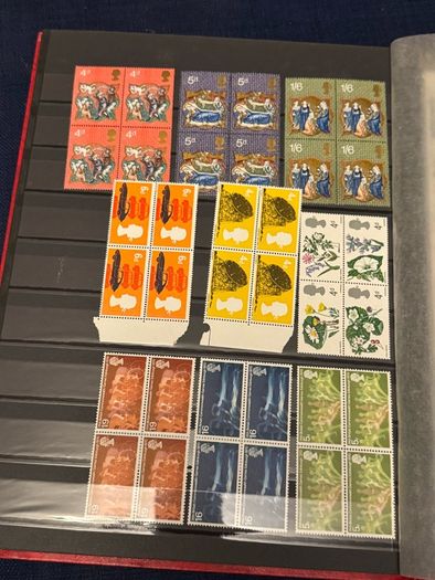Stamp album with stamps