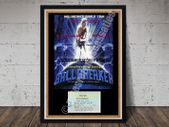 AC/DC Vintage Concert Poster + Ticket R.D.S Simmons Court Dublin 1996 Ballbreaker Tour Reproduction Print