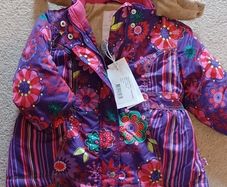 Brand new Me Too Girls Winter Coat with hood 12-18 months