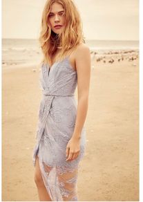 Zimmerman seer plunge drape dress - sz 12
