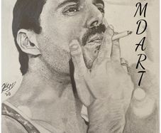 freddie Mercury drawing
