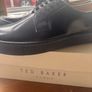 Mens black leather Ted Baker shoes Image 6