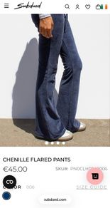 Subdued Chenille Flared Pants - BNWT