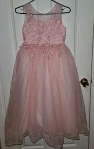 Pink party dress - age 9 -10 years