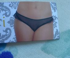 Mesh ruffle open back Panty One Size
