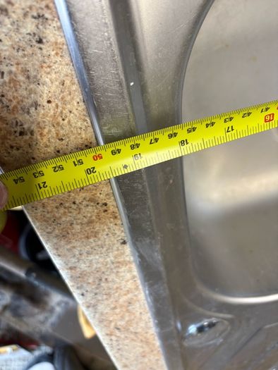 kitchen sink tap and worktop