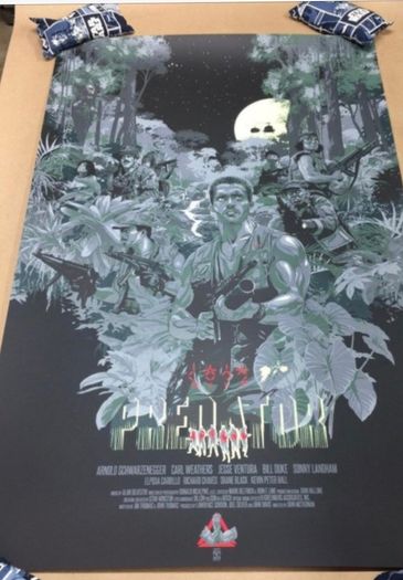 Predator night ops Vance Kelly print framed, Not mondo.
