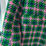 River Island Pink & Green Tweed Double-Breasted Blazer size 10 Image 5