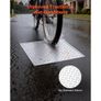 Manhole Cover with Frame, 600 x 600mm Square Septic Tank Lid with Base, Heavy-Duty Slip-Resistant Carbon Steel Drain Channel Inspection Image 3