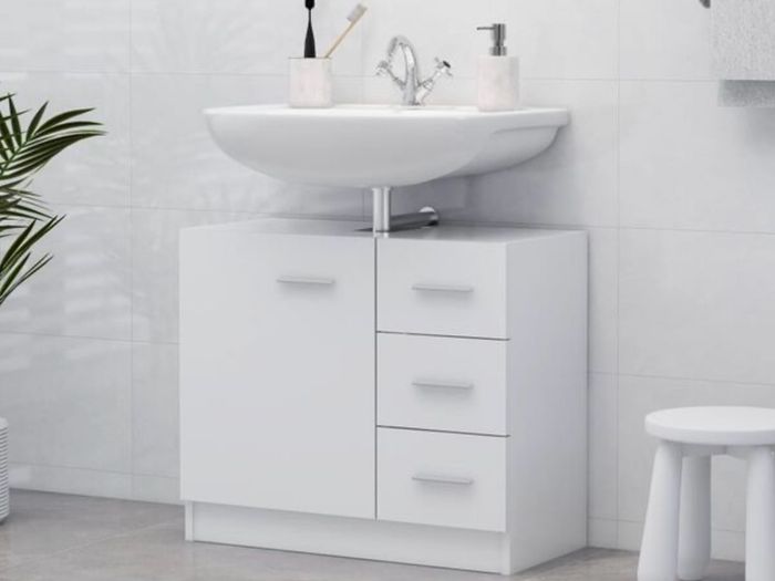 Sink Cabinet | White | Engineered wood | Medium | Bathroom Sink Cabinet