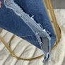 Ladies Simply Be Mid Blue Barrel Leg Jeans Image 8