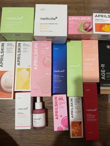 Last few viral Korean Medicube and April skin skincare products new