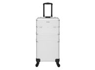 main image for ad Cosmetic Case XXL Make-up Case Empty Hairdressing Case Wheels Size for Luggage Hard Shell with 2 Rolls