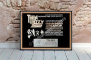 Thin Lizzy Vintage Concert Poster + Ticket Dalymount Park Dublin 1977 Reproduction Print