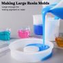 Silicone Measuring Cups, Resin Supplies with 600ml/20oz & 100ml Resin Mixing Cups, Easy to Clean, Durable & Flexible, Silicone Stir Sticks, Silicone Cups for Epoxy Resin Mixing (FREE POSTAGE) Image 5