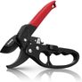 JiveSnip Professional Ratchet Anvil Pruning Shear Ratcheting Mechanism, Reinforced Design Handle Professional Bypass Garden Secateurs for Plants, Hedges, and Flowers Image 4