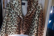 Tuzzi faux fur short cropped jacket
