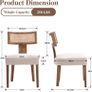 Vintage Rattan Dining Chairs Set of 2 Beige Image 2